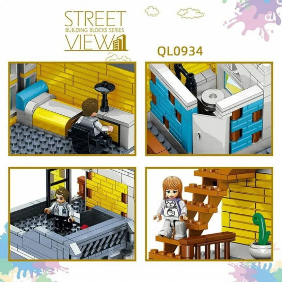 moc creator expert city summer coffee shop bricks toy moc creator expert city summer coffee shop bricks toy