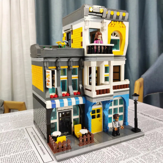 moc creator expert city summer coffee shop bricks toy moc creator expert city summer coffee shop bricks toy