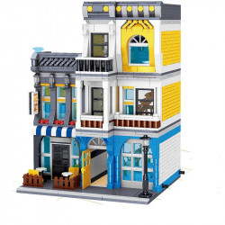moc creator expert city summer coffee shop bricks toy