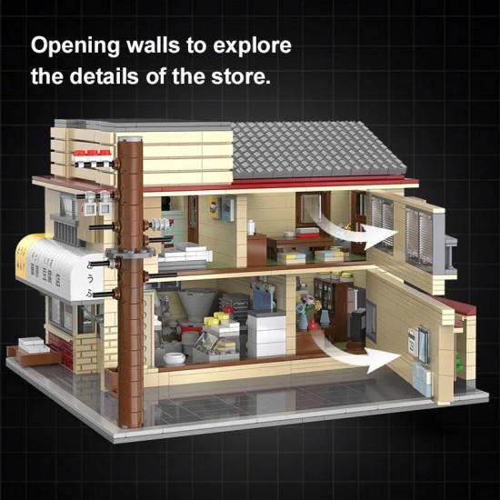 moc creator expert city tofu store house bricks toy moc creator expert city tofu store house bricks toy