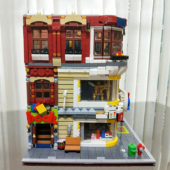 moc creator expert city toys and bookstore shop bricks toy moc creator expert city toys and bookstore shop bricks toy