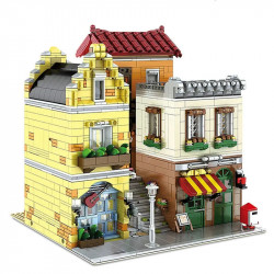 moc creator expert coffee house shop bricks toys 16008