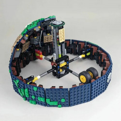 moc creator expert earth globe world map bricks toys 95335