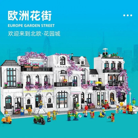 moc creator expert european city garden flower villa bricks toy moc creator expert european city garden flower villa bricks toy