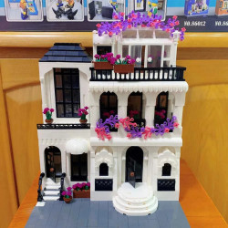 moc creator expert european city garden flower villa bricks toy