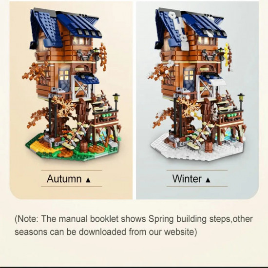 moc creator expert four seasons tree house bricks toy moc creator expert four seasons tree house bricks toy