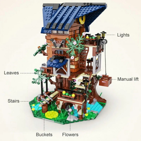 moc creator expert four seasons tree house bricks toy moc creator expert four seasons tree house bricks toy