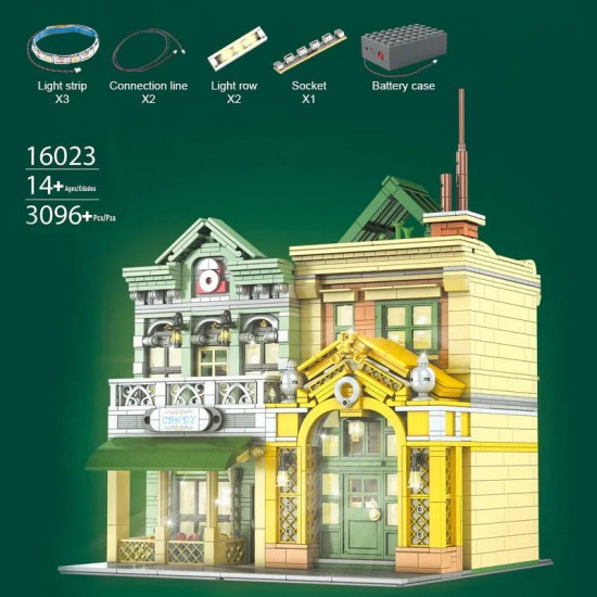 moc creator expert french restaurant led bricks toys 16023 moc creator expert french restaurant led bricks toys 16023