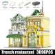 moc creator expert french restaurant led bricks toys 16023 moc creator expert french restaurant led bricks toys 16023