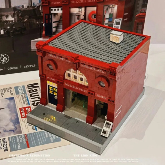 moc creator expert london subway station bricks toy moc creator expert london subway station bricks toy