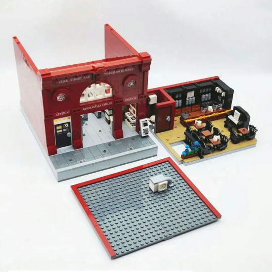 moc creator expert london subway station bricks toy moc creator expert london subway station bricks toy