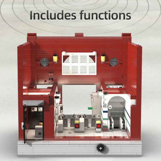 moc creator expert london subway station bricks toy moc creator expert london subway station bricks toy