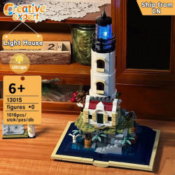 moc creator expert medieval lighthouse tower bricks toy