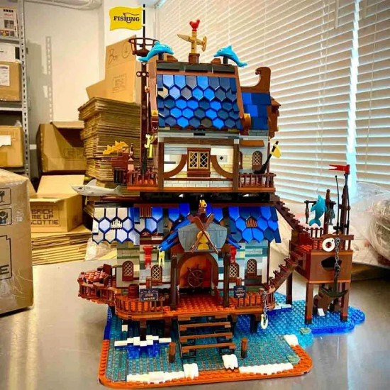 moc creator expert medieval town fishing store bricks toy 66007 moc creator expert medieval town fishing store bricks toy 66007