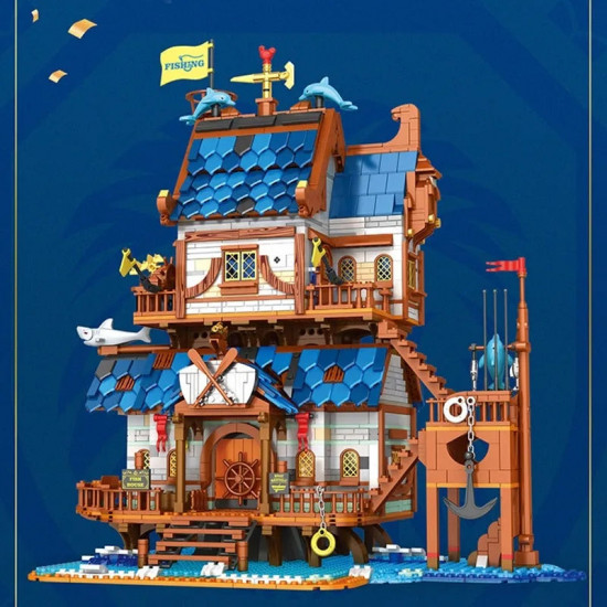 moc creator expert medieval town fishing store bricks toy 66007 moc creator expert medieval town fishing store bricks toy 66007