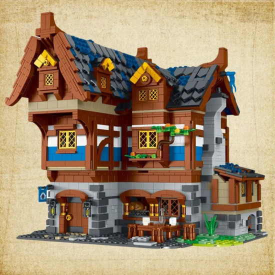 moc creator expert medieval town tavern bricks toy moc creator expert medieval town tavern bricks toy