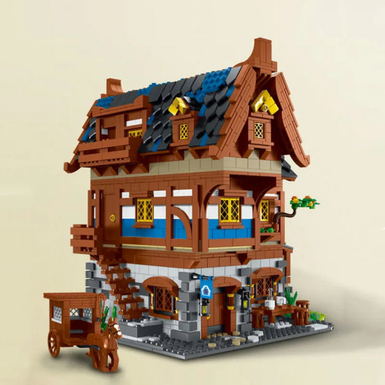 moc creator expert medieval town tavern bricks toy moc creator expert medieval town tavern bricks toy