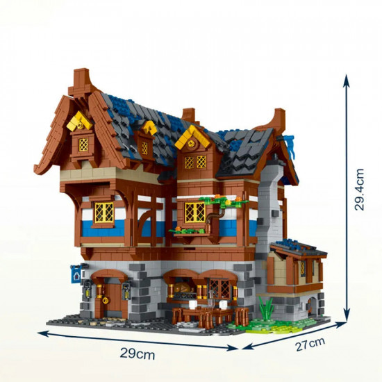 moc creator expert medieval town tavern bricks toy moc creator expert medieval town tavern bricks toy