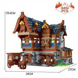 moc creator expert medieval town tavern bricks toy