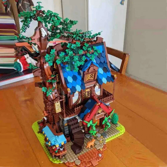 moc creator expert medieval town tree house bricks toy moc creator expert medieval town tree house bricks toy