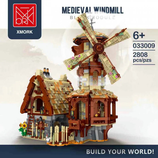 moc creator expert medieval town windmill bricks toy moc creator expert medieval town windmill bricks toy