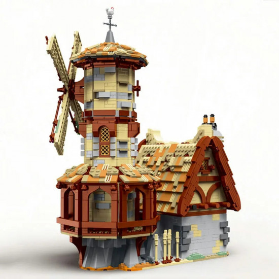 moc creator expert medieval town windmill bricks toy moc creator expert medieval town windmill bricks toy