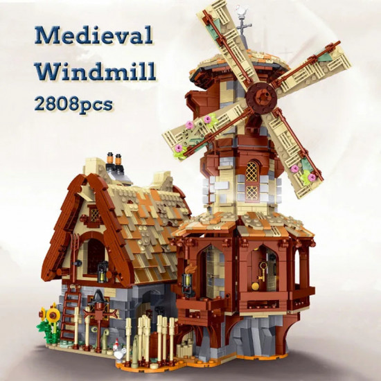 moc creator expert medieval town windmill bricks toy moc creator expert medieval town windmill bricks toy