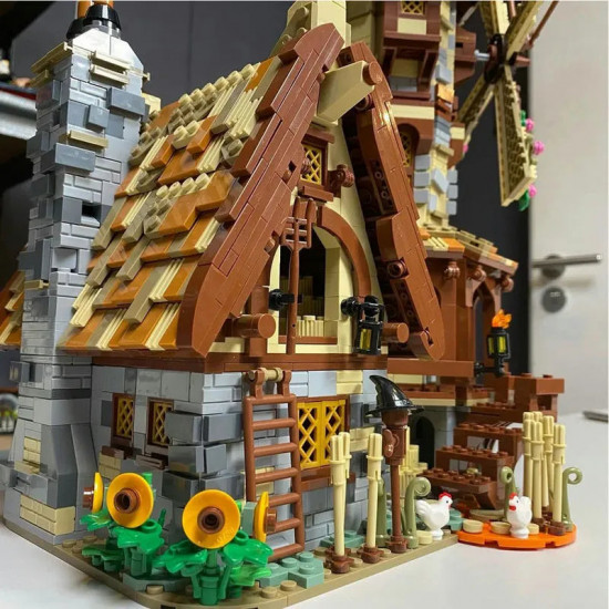 moc creator expert medieval town windmill bricks toy moc creator expert medieval town windmill bricks toy