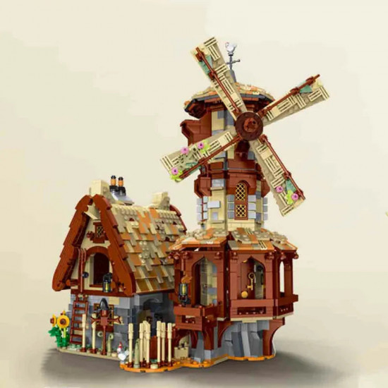 moc creator expert medieval town windmill bricks toy moc creator expert medieval town windmill bricks toy