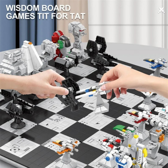 moc creator expert star wars space chess board bricks toy 671 moc creator expert star wars space chess board bricks toy 671