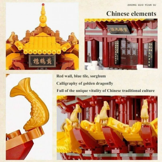 moc creator expert yellow crane tower bricks toy moc creator expert yellow crane tower bricks toy