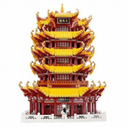 moc creator expert yellow crane tower bricks toy