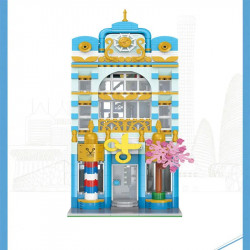 moc creator experts city barber shop store bricks toy