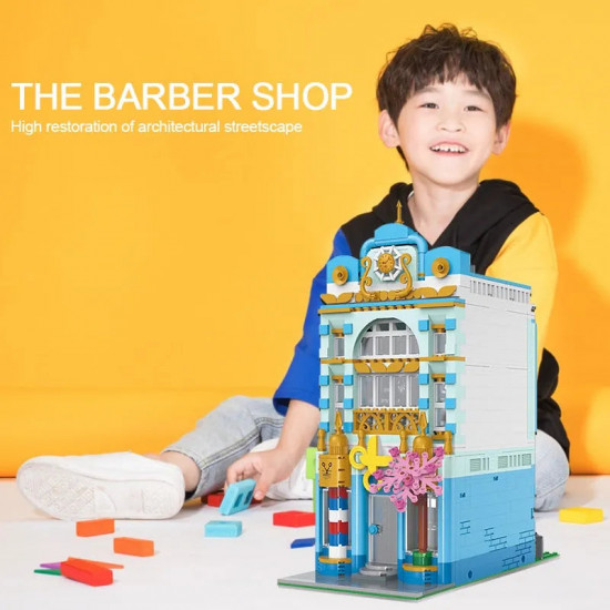moc creator experts city barber shop store bricks toy moc creator experts city barber shop store bricks toy