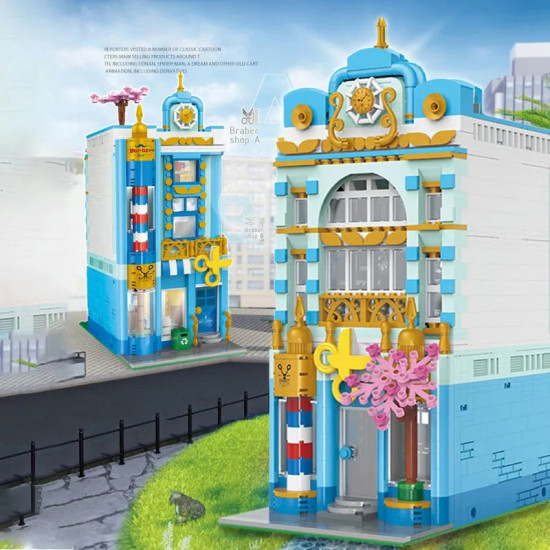 moc creator experts city barber shop store bricks toy moc creator experts city barber shop store bricks toy