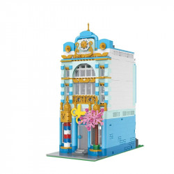 moc creator experts city barber shop store bricks toy