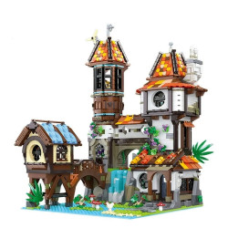 moc creator experts the medieval riverside scholars bricks toy