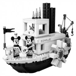 moc creator idea steamboat willie bricks toys 16062