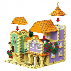 moc creator street expert city holiday hotel bricks toy
