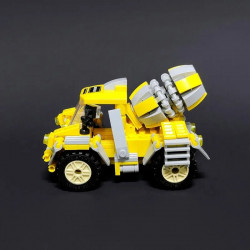 moc crystal mixer truck car bricks toys 21034