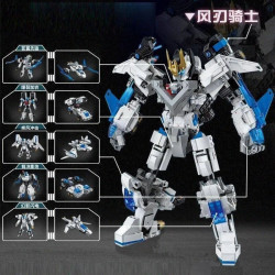 moc deformation wind blade mech robot bricks toys