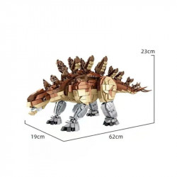 moc dinosaur world stegosaurus mech bricks toys 611007
