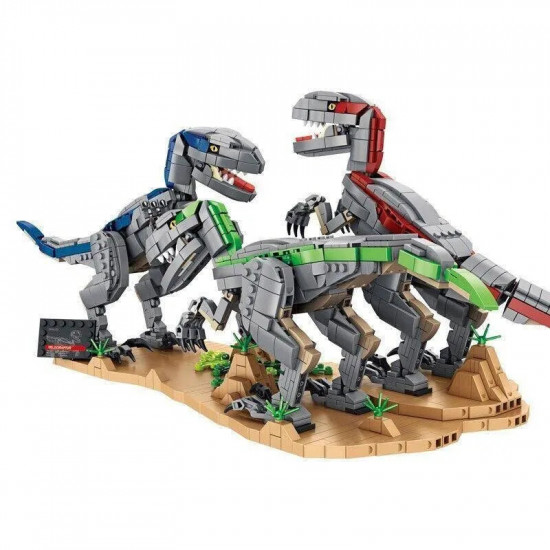 moc dinosaur world velociraptor bricks toys 611003 moc dinosaur world velociraptor bricks toys 611003
