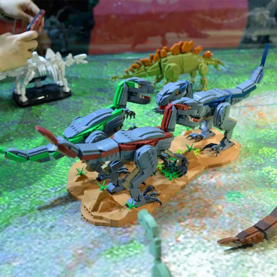 moc dinosaur world velociraptor bricks toys 611003 moc dinosaur world velociraptor bricks toys 611003