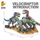 moc dinosaur world velociraptor bricks toys 611003 moc dinosaur world velociraptor bricks toys 611003