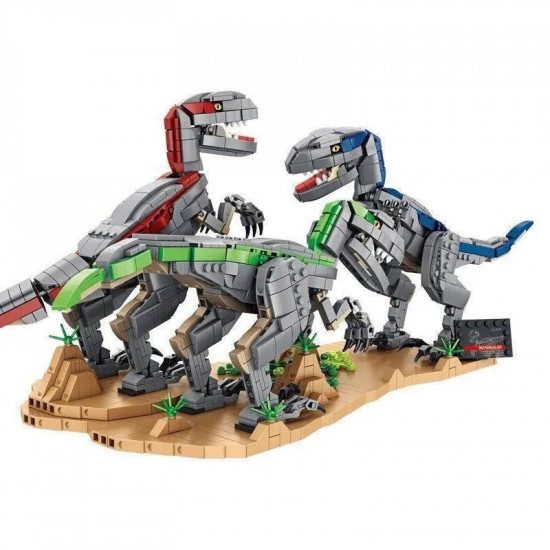 moc dinosaur world velociraptor bricks toys 611003 moc dinosaur world velociraptor bricks toys 611003
