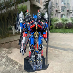 moc dj rambo man mecha transformer robot bricks toys