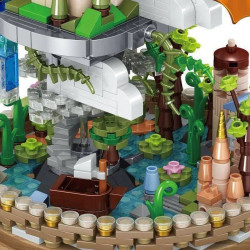moc dream cloud castle mini bricks toys 01012