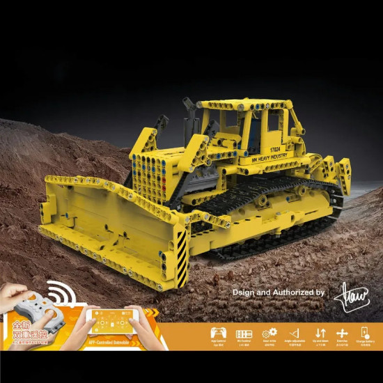 moc expert app rc caterpillar d8k bulldozer bricks toys moc expert app rc caterpillar d8k bulldozer bricks toys
