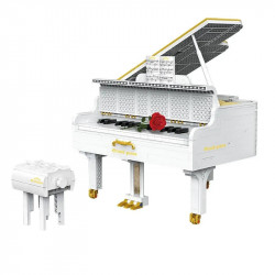 moc expert app rc dream white piano bricks toys